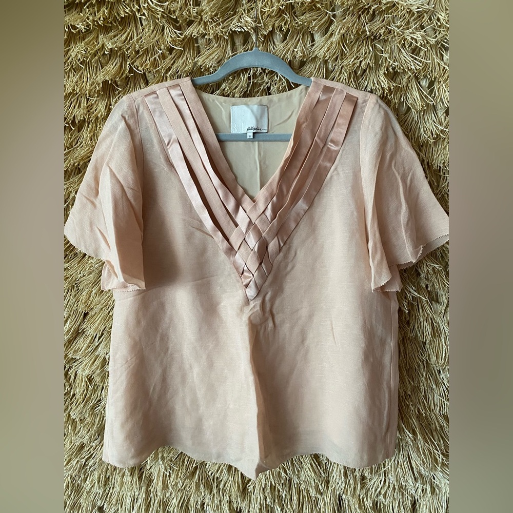 3.1 Phillip Lim Silk-Linen Blouse
